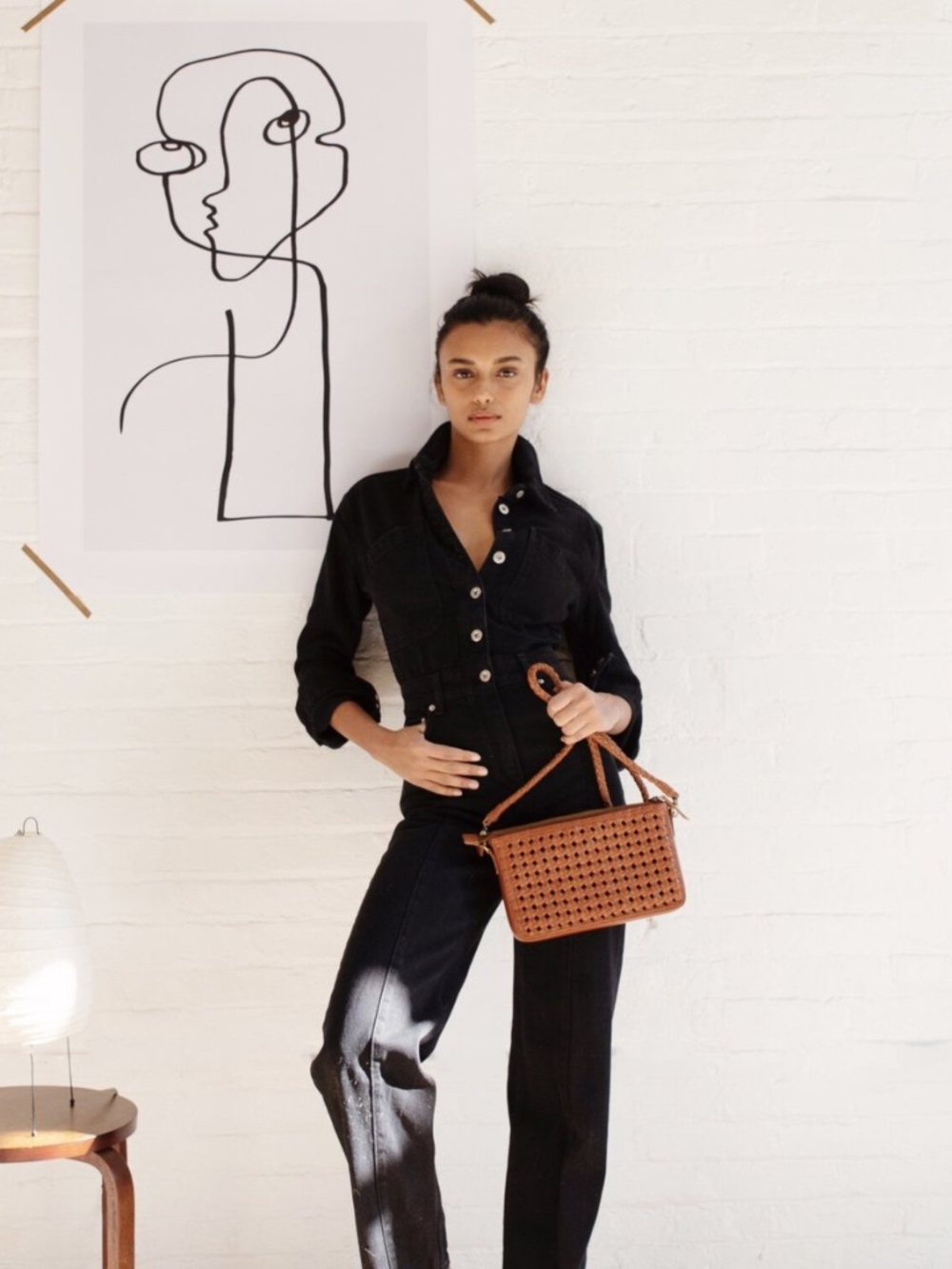 Bembien Nora Crossbody Woven Leather Purse in Sienna - Picture 13 of 13